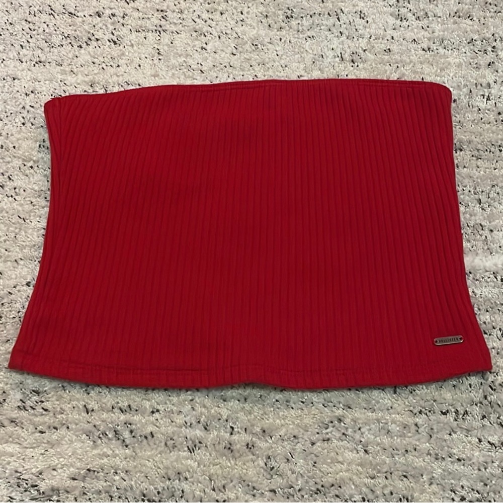 Red Hollister tube top